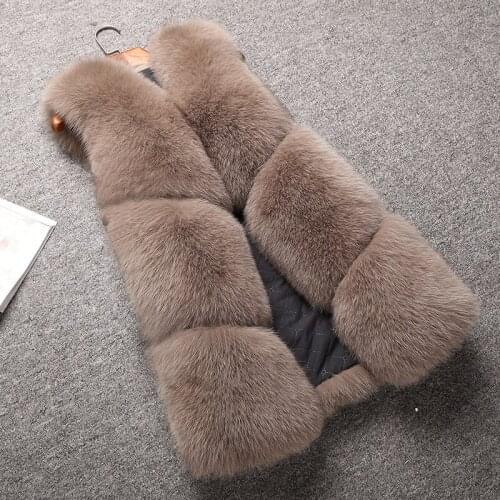 Real Fox Vest Coat Women Clothes Winter Warm Natural Fur Vests Jacket Outerwear Overcoat Manteau Femme Hiver ZL545