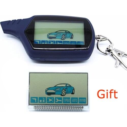 A61 LCD Remote Control Keychain +A61 lcd dispaly for Russian StarLine A61 Two way car alarm system Key Chain Fob