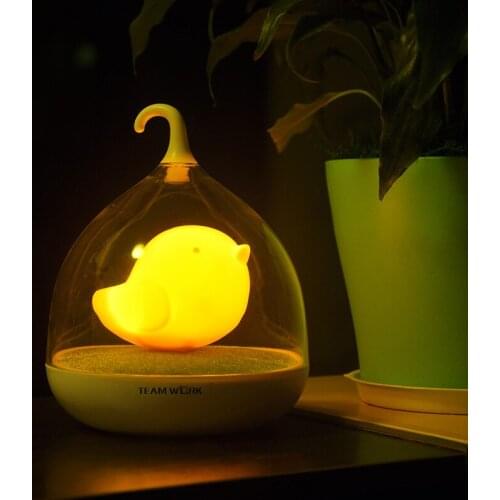 Sound Sensor Children Night Table Lamp Baby Room Modern Rechargeable Led Desk Light USB Decorative Lamps for Kids Abajur TLL-405