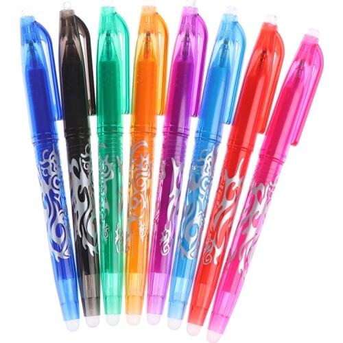 0.5mm Kawaii Erasable Pen Gel Pen School Office Writing Supplies Student Stationery 8 Colors For Choose