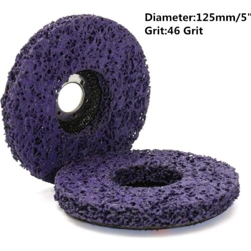 Dropship 2pcs 125mm 115mm 5 Inch 46Grit Grinding Disc Wheel for Angle Grinder Abrasive Tools Purple Black Blue