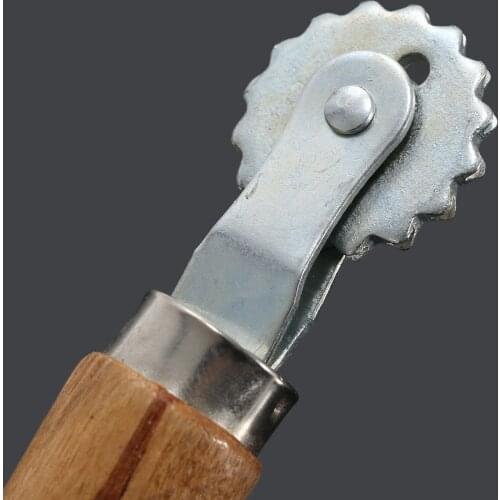 1Pc Wooden Handle Stainless Steel Spur Wire Wheel Embed Embedder Bee Hive Beekeeper Beekeeping Equipment Tool 6.2cm
