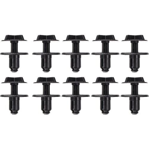 10pcs Plastic Battery Cover Cowl Panel Clip Auto Fastener Clips Fit 9mm Hole For Range Rover Land Rover