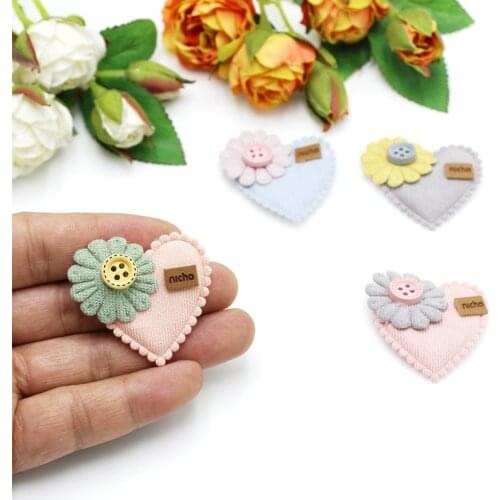 10Pcs Handmade Patches Appliques For hair accessories Kid patches for Clothes Leggings Crafts DIY Hairpin Decor Supplies