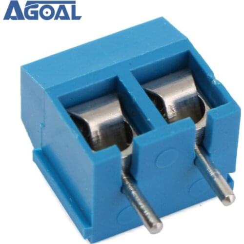20pcs/lot 2 Pin Plug-in Screw Terminal Block Connector 5.08mm Pitch