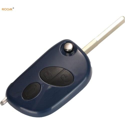 3PCS/LOT Flip Remote Key Shell Replacement for Maserati QUATTROPORTE GRAN TURISMO 2005-2011 3 Button Car Key Case Fob with logo