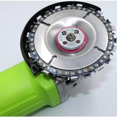 4 Inch Woodworking Cutting Blade Wood Slotted Saw Blade Angle Grinder Carbide Wood Carving Disk Grinder Disc Chain