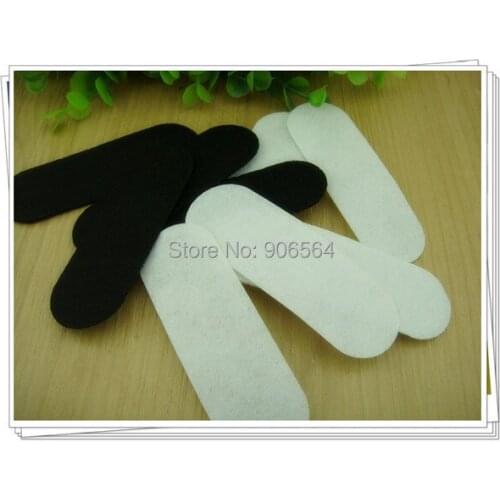 500Pcs/Lot Black and White Color Available 3*9Cm Rectangle Felt Pads Great Felt Patch for DIY Flower Accessories Women Handwork