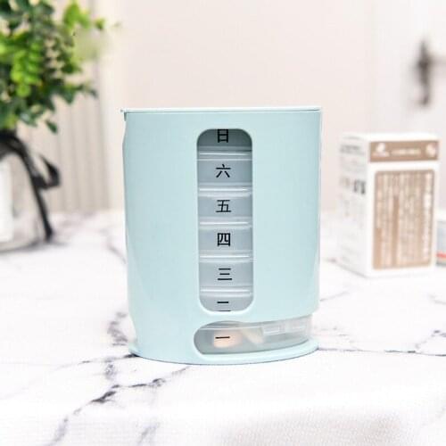 7 Days Pill Organizer Case Portable Pill Case Organizer Set Mini Pills Storage Box Convenient Medicine Storage Box Pill