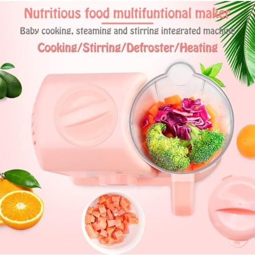 5-in-1 Baby Food Maker Processor with Steam Cooker Blender Defroster Heating Disinfection Multi-functional Food Processor