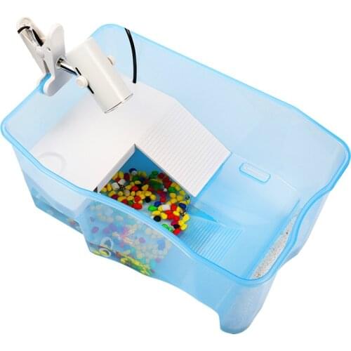 Turtle Tank with Drying Platform Water Pump Anti-escape Fence Amphibious Tank Turtle Pot Turtle Box Villa Big Aquarium Fish Tank