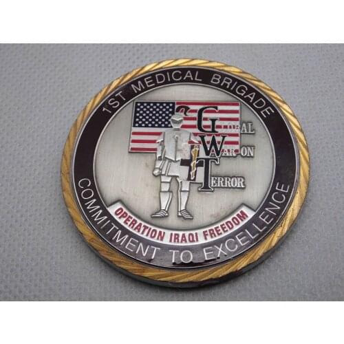 Cheap Custom coin High quality U.S. military challenge coin hot sales medical silver knights coin low price coin FH810196