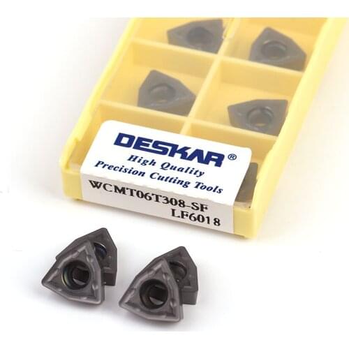 DESKAR WCMX030208 WCMX040208 WCMT050308 WCMT06T30 WCMT080412 SF LF6018U drill blade CNC carbide blade for stainless steel
