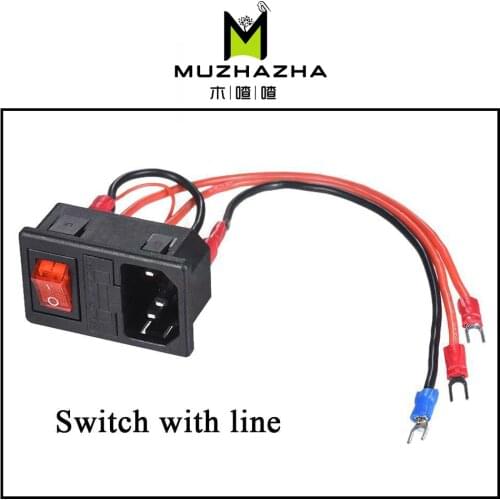 3D Printer Parts 220V/110V 15A Power Supply Switch Male Socket with Fuse for 3D Printer DIY 3D Printer Accessories