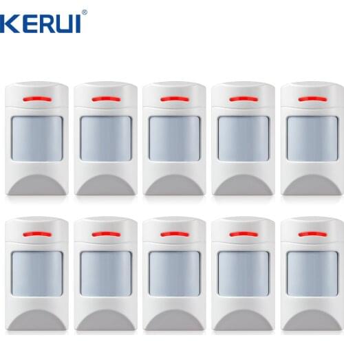 10PCS Wireless 433Mhz Pet Immune Motion PIR Detector For Security Home GSM Alarm System Security anti-pet immunity