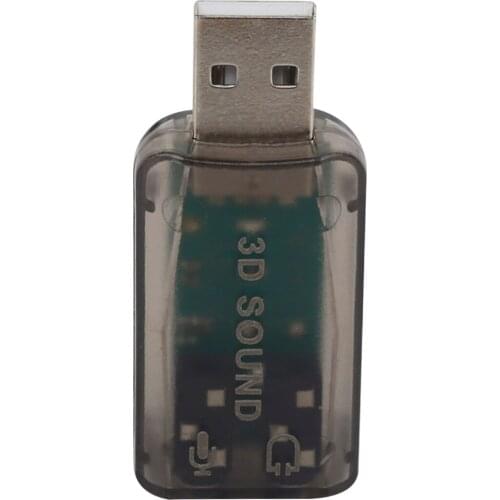 For Mini external USB to 3.5mm microphone headphone jack stereo headset 3d sound card audio adapter new laptop speaker interface