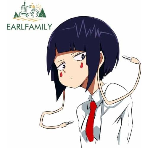 EARLFAMILY 13cm x 10.2cm For Girl Fashion Decal Vinyl Car Wrap Stickers Waterproof Air Conditioner Decoration Suitable for RV