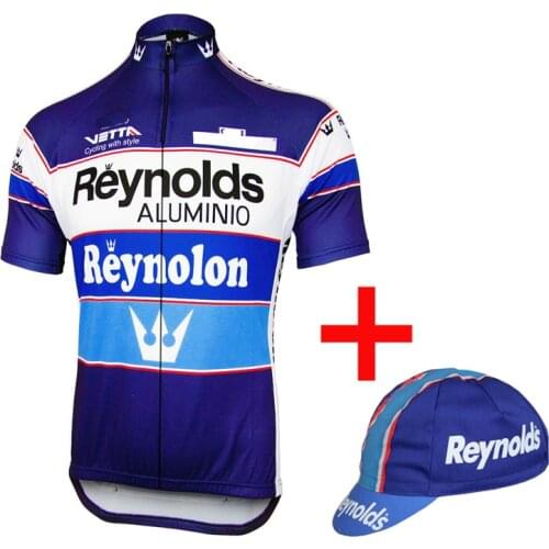 Hot Classic Summer Blue Mens Short Sleeve Cycling Jersey Breathable MTB Shirts Bicycle Team Bike Clothing