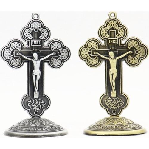 HeyMamba Catholic Cross Crucifix Saint Wall Hanging Cross Jesus Christ Church Religious Temple Apostle Wall Cross