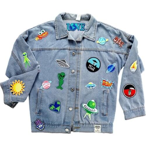 Colorful Unicorn Piano Coffee Patches on Clothes DIY Embroidered Patch for Kid Clothing Thermoadhesive Patch Cute Cartoon Animal