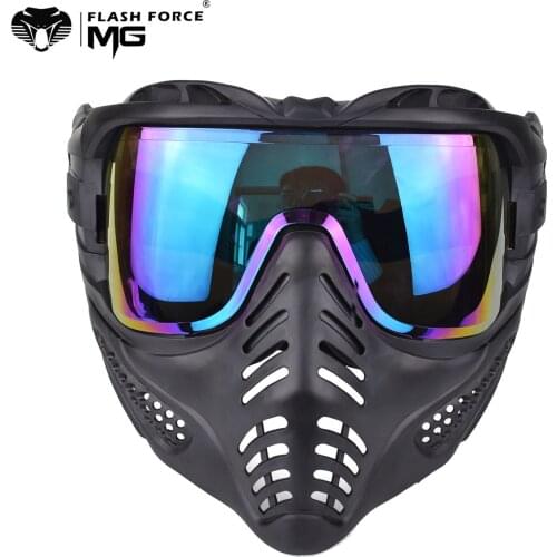 Airsoft Mask CO2 Gun Accessories Paintball Tactical Masks Breathable Anti-Fog PC Lens Protective Shooting Equipment