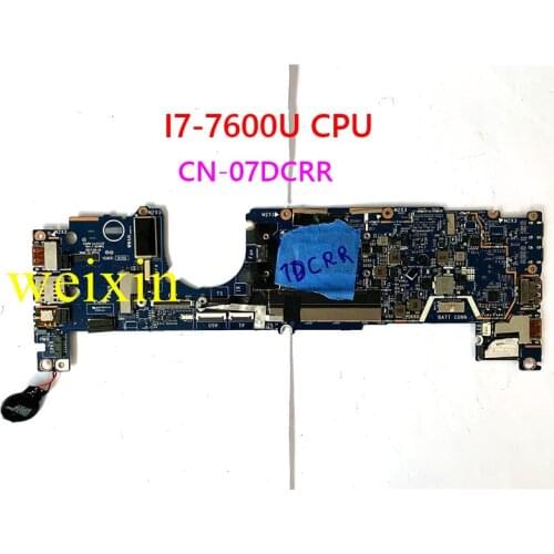 Fit For DELL Latitude 5289 Laptop motherboard CN-07DCRR 07DCRR 7DCRR CAZ40 LA-E111P With I7-7600U CPU 16GB RAM mainboard