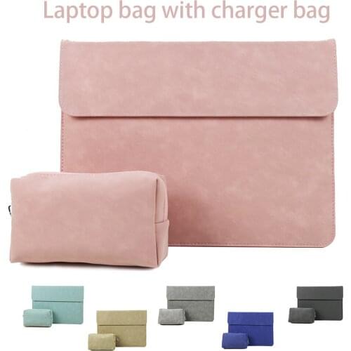 Matte soft Laptop Sleeve For Macbook Air 13 Bags Touch ID Pop Pro 13 11 12 15 Case For Xiaomi Air 13.3 pro15.6 notebook Cover