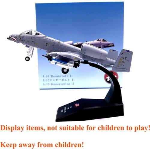 WLTK 1/100 Gulf War Tank Killer A-10 Fighter A10 Military Aircraft Model 16.5 cm long and 17 cm wide