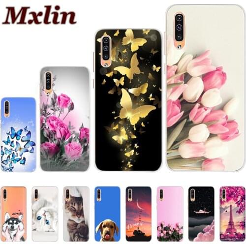Fashion Flower Cases For Samsung Galaxy A70 Case Silicone TPU Soft Phone Cover Bumper For Samsung A70 SM-A705F A7050 A705 Fundas