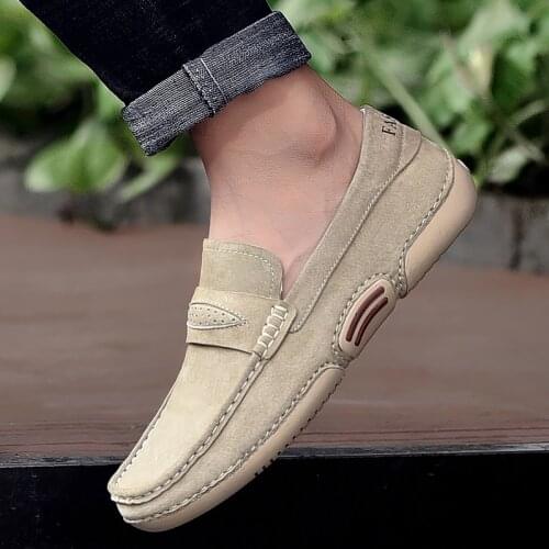 Mens Shoes Fashion Man Casual Shoes Business Soft Suede Men Loafers Moccasins Breathable Slip on Driving Footwear Male Flats