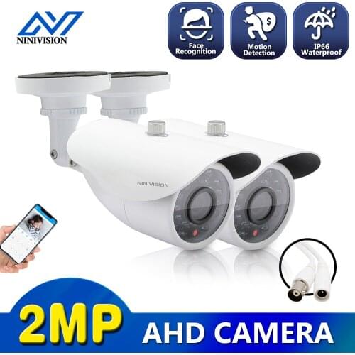 NINIVISION Outdoor CCTV AHD camera 2.0MP 1080P HD Security Camera with IR-CUT 24 IR LEDs Night Vision Analog camera for home use