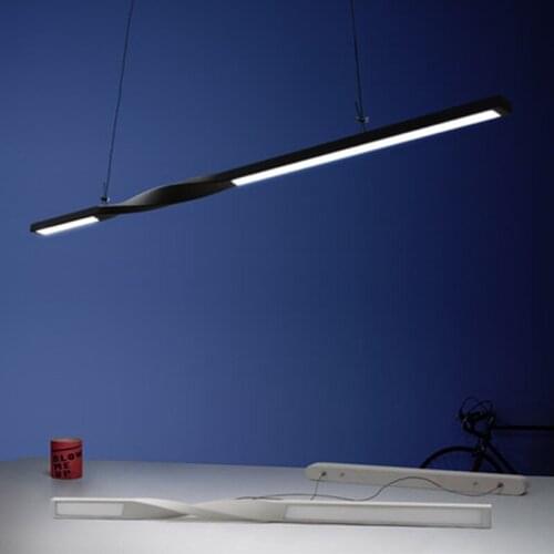 Nordic Modern Long Strip Pendant Lights Personality Creativity Minimalist Designer Led Hanglamp Dining Room Kitchen Hanging Lamp