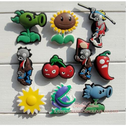 Single Sale 1pc PVC Shoe Charms,Shoe Buckles Accessories Fit Bands Bracelets Croc JIBZ,Kids Party X-mas Gift