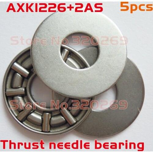 Complete Axial Nadellager 5x AXK1226 12x26x4 Mm Rollenlager Thrust Needle Bearing + 10x AS1226 Unterlegscheibe Washer
