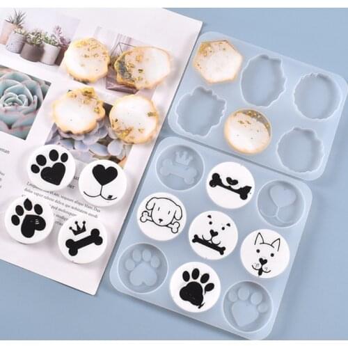 DIY Cute Pet Ornaments Casting Silicone Mould Crafts Jewelry Decorations Making Tool Crystal Epoxy Resin Mold