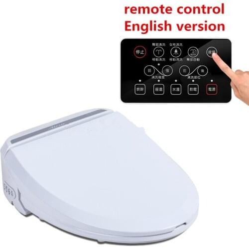 Smart Heated Toilet Seat With Remote Control Bidet Toilet Seat Hinge WC Sitz Intelligent Water Closet Automatic Toilet Lid Cover