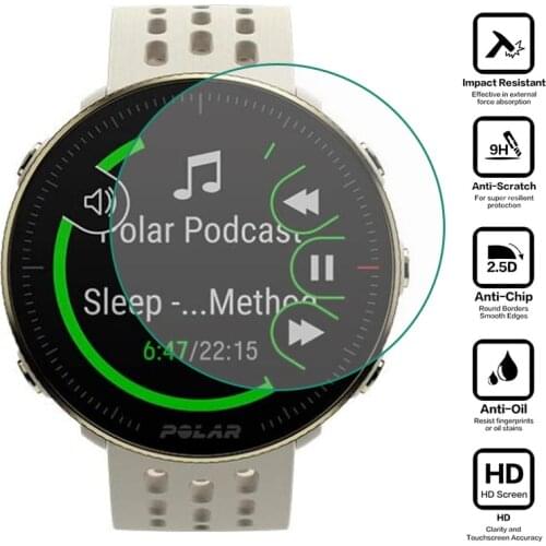 Tempered Glass Clear Protective Film Guard For Polar Vantage M2 Watch Sport Smartwatch Screen Protector Cover Protection
