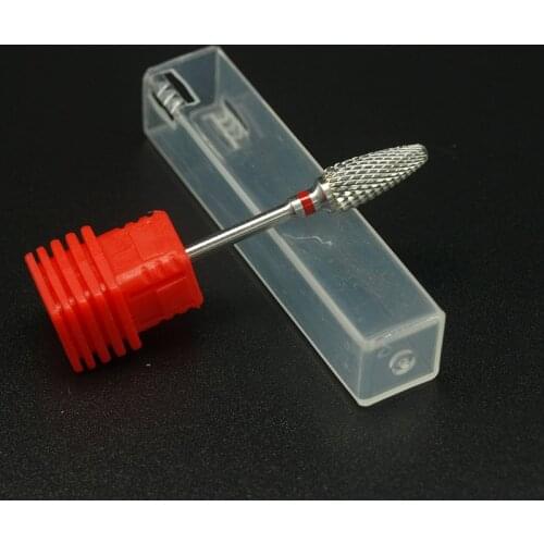 1pcs/lot higher quality safety bit and Tapered barrel bit carbide nail drill bit for nail manicure machine tools