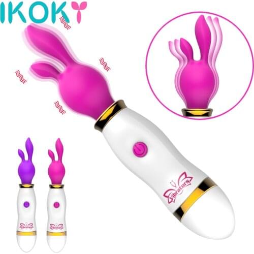 12 Speed Magic Rod Sex Toys for Woman Clitoris Stimulate Rabbit Vibrator Female Masturbation AV Stick Vibrator Adult Products