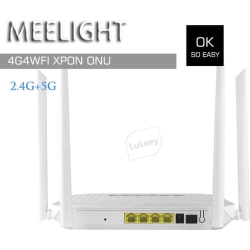 2.4G/5G ONU 4GE+4Wifi+ XPON GPON Gigabit 5G dual-band fiber optic FTTH ONT OLT