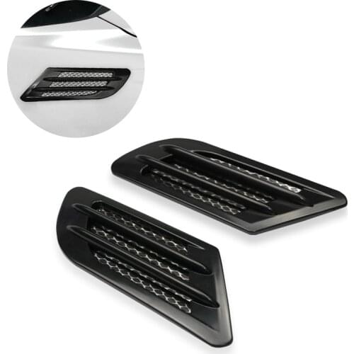 2Pcs/Set High Quality Car Side Air Flow Vent for Fender Hole Cover Intake Grille Duct Decoration ABS Plastic Sticker