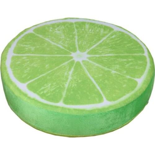 3D Fruit Print Cushion Home Chair Back Pad Sofa Throw Pillow-Lemon1