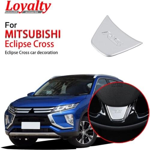Loyalty for MITSUBISHI Eclipse Cross 2018 2019 Steering Wheel Interior Kit Switch Trim Frame Stick ABS Matter Silver Car Styling