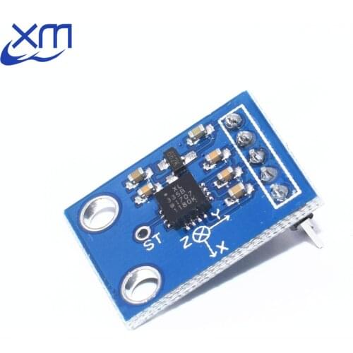 Free shipping GY-61 ADXL335 three-axis accelerometer tilt angle module alternative MMA7260 with Anti-static bag 10pcs/lot