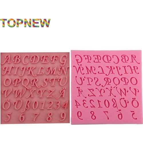 Letters and Numbers Silicone Mold Fondant Cake Decorating Baking Tools 2841