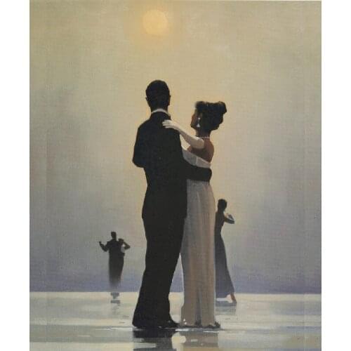 Print decoration art Famous hand painted oil painting romantic dancing printed on cotton canvas for room decor free shipping
