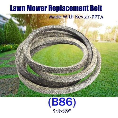 Made with Kevlar lawn mower belt for A/YP 174369, 180808, 532180808, (Scag-48089, Encore-483030) (5 / 8x89) "B86