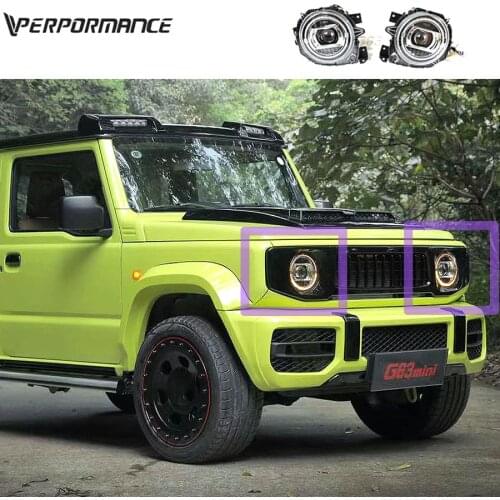 Jimny JB74 head lamps body parts JB74 upgrade G class W464 G63 mini style headlights front head lights auto lighting system