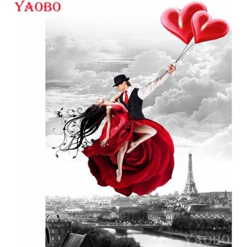 Romantic dance couples diy diamond painting cross stitch 5d diamond embroidery full square mosaic drill rhinestones room decor