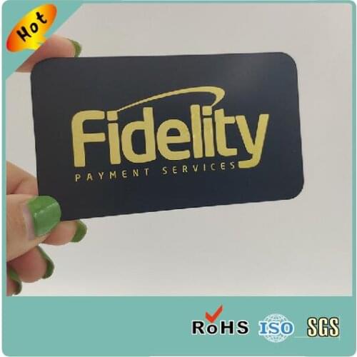 China Supplier Custom Black Metal Business Name Card